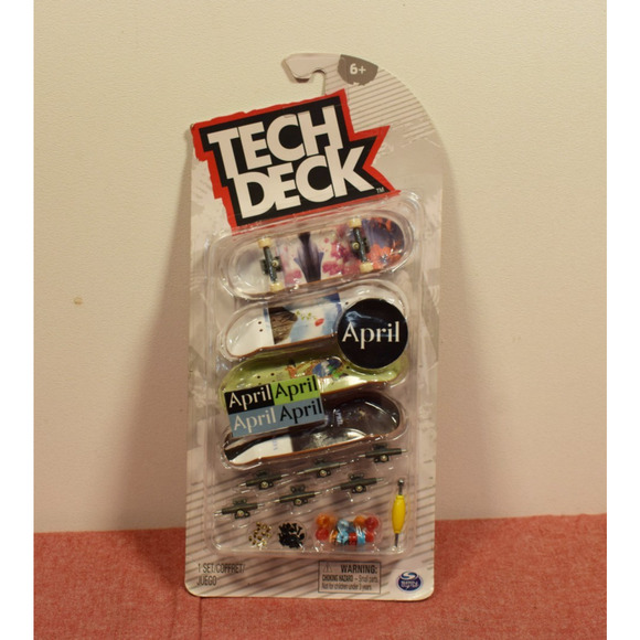 Tech Deck Ultra DLX April Skateboards Mini Fingerboards 4 Pack - Picture 1 of 7